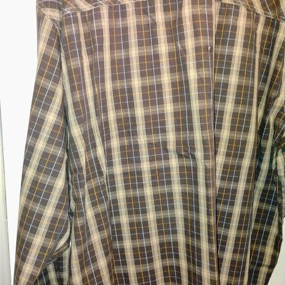C E. Schmidt Work wear Nwot Classic Brown Plaid Button Down Shirt - Picture 10 of 13